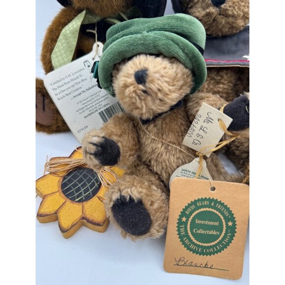 Vintage Assorted Lot of 7 Boyds Bears Plush Toys Collector's 90's-'02 - Picture 8 of 15